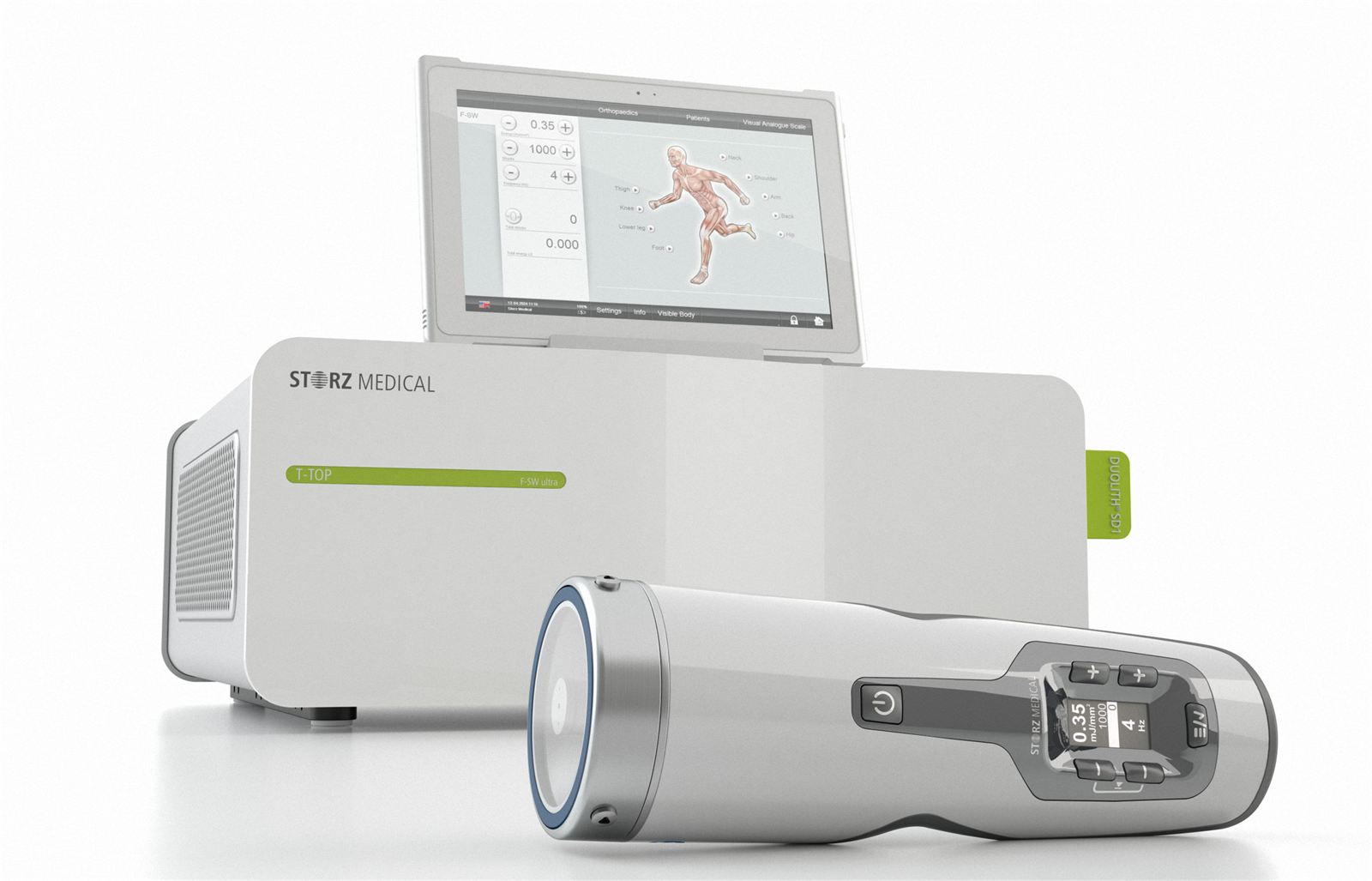 Générateur d'ondes de choc focales Storz Medical Duolith SD1 utilisé au cabinet